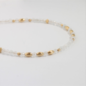 Moonstone Beaded Anklet