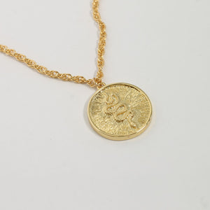 New Beginnings: Snake Medallion Necklace