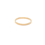 14KT Gold Thin Flat Wedding Band Ring