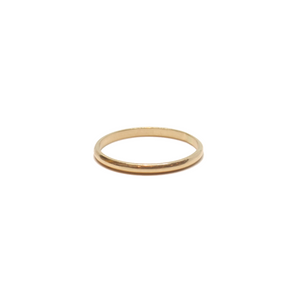 14KT Gold Plain Wedding Band Stacking Ring