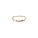 14KT recycled gold lined eternity wedding band thin stacking ring