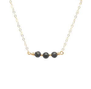 Gold Filled Lava Stone Aromatherapy Necklace