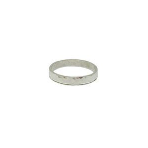 Thick Silver Hammered Ring