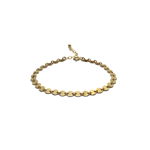 gold filled coin bracelet 