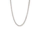 Silver Curb Chain Necklace