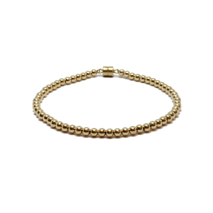 gold beaded bracelet 