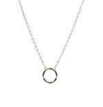 Gold circle short necklace by kind karma