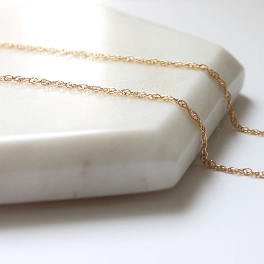 Gold Rope Chain Necklace